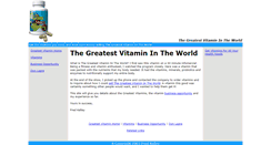 Desktop Screenshot of greatest-vitamin.com