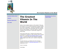 Tablet Screenshot of greatest-vitamin.com